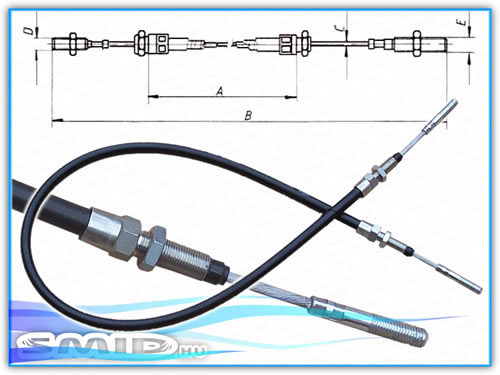 FBKAHV M10 1200 KNOTT Fékalkatrész Fékbowden utánfutó alkatrész